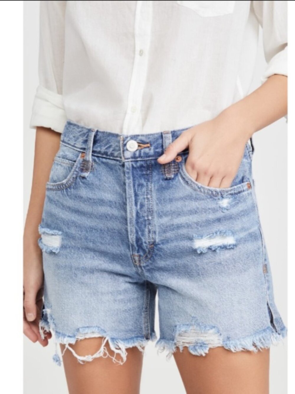 Free People Jean Shorts